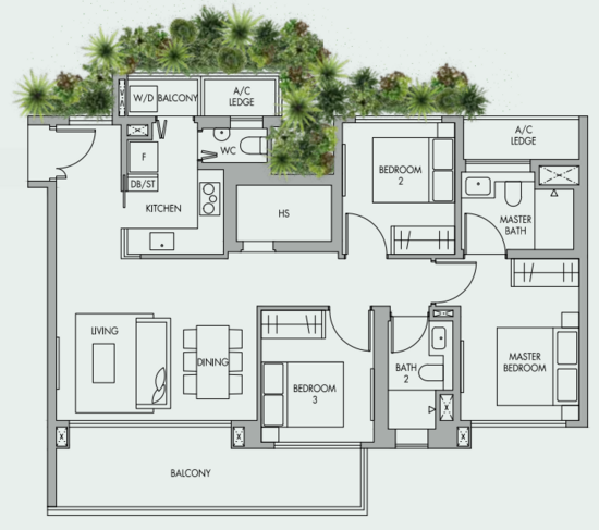 The Tre Ver - Floor Plan