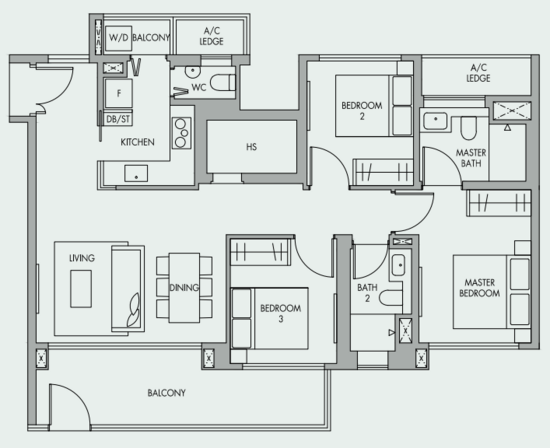 The Tre Ver - Floor Plan