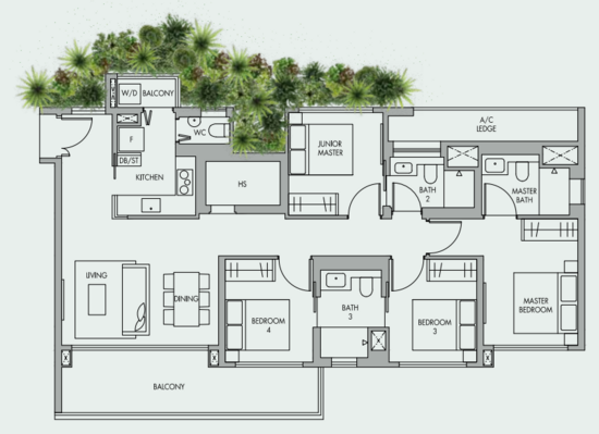 The Tre Ver - Floor Plan