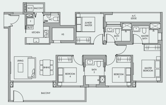 The Tre Ver - Floor Plan