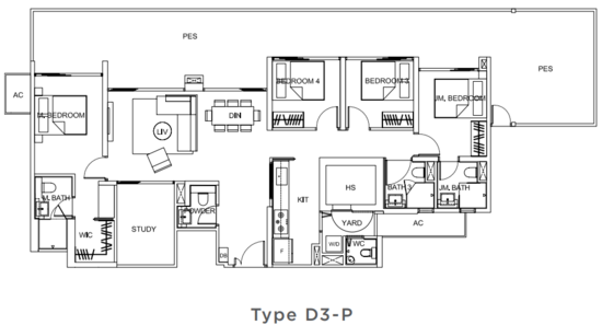 Uptown @ Farrer - Floor Plan