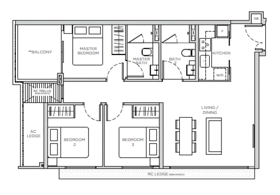 Sea Pavilion Residences - Floor Plan