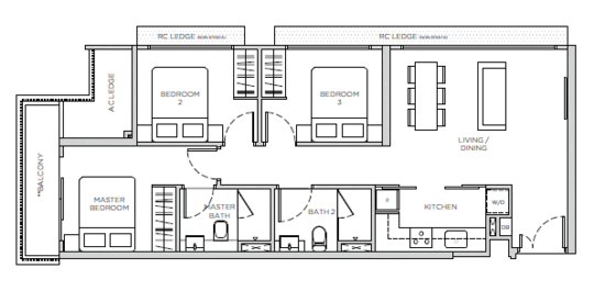 Sea Pavilion Residences - Floor Plan