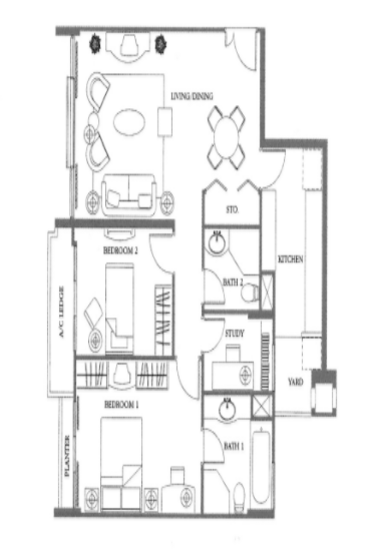 The Tessarina - Floor Plan