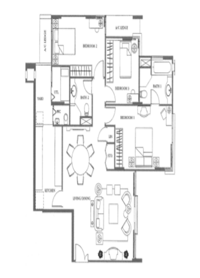 The Tessarina - Floor Plan