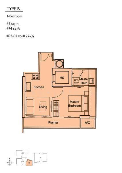 Domus, 8 Irrawaddy Road, Balestier / Toa Payoh, 1 Bedroom, 474 sqft, Condominium For Sale, by JIMMY GIAM, 500195354 - 2D - PropertyGuru.com.sg