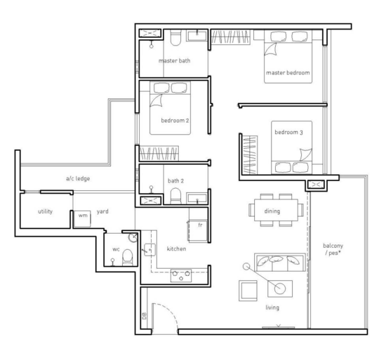 The Amore - Floor Plan