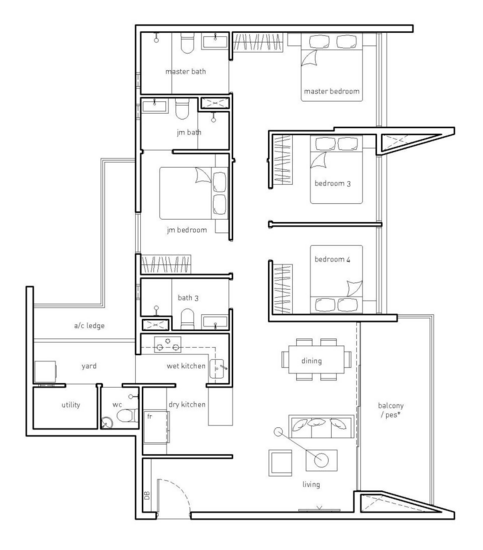 The Amore - Floor Plan