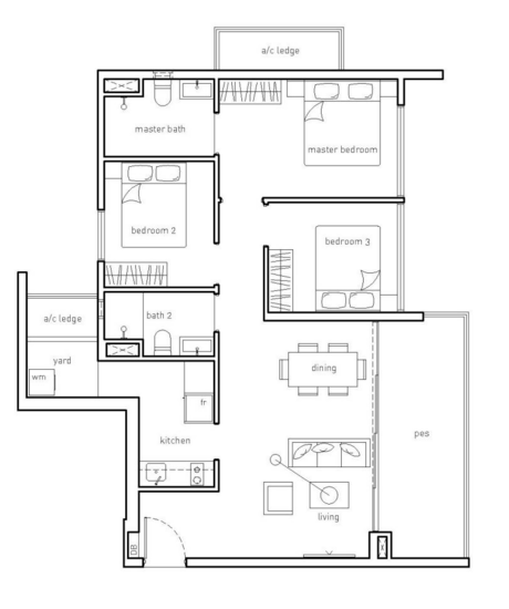 The Amore - Floor Plan
