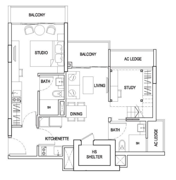 Urban Vista, 2 Tanah Merah Kechil Link, Studio, 250 sqft, Condominium For Rent, by Zion Zhao 赵峻慷, 500136614 - PropertyGuru.com.sg