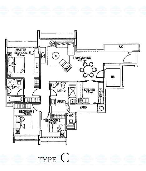 Changi Rise Condo - Floor Plan