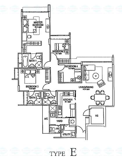 Changi Rise Condo - Floor Plan