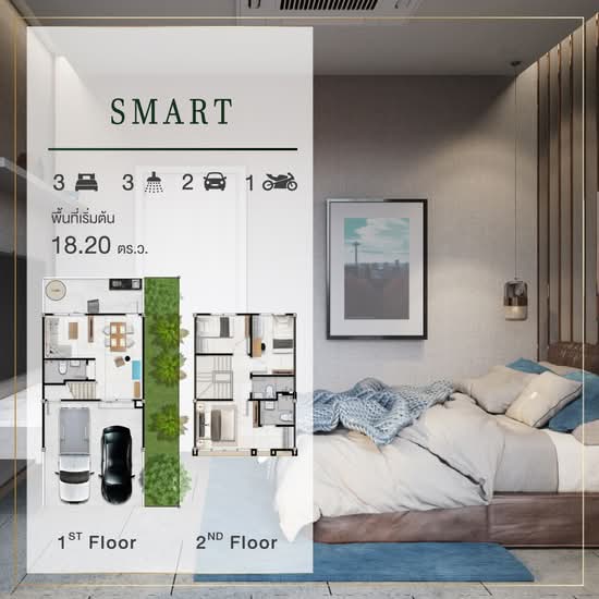 Kaomongkol village Bhuddhamonthon Sai 5-Raikhing : เก้ามงคล วิลเลจ พุทธมณฑลสาย 5-ไร่ขิง 26 - Floor Plan