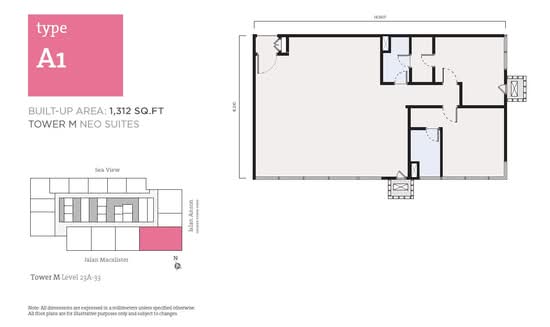Tropicana 218 Macalister - Floor Plan - iProperty.com.my