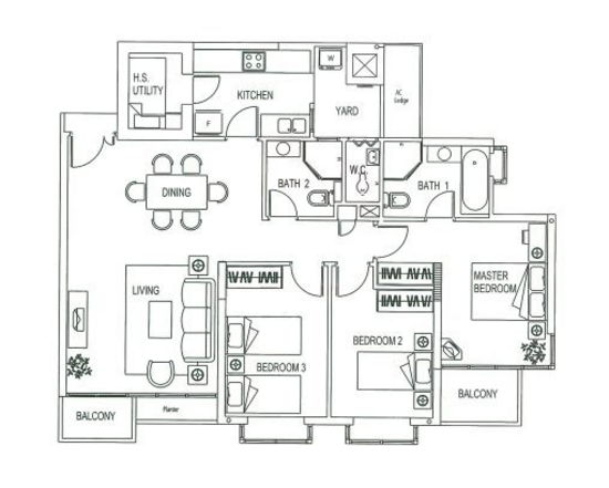 Grosvenor View - Floor Plan