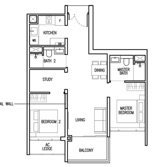 The Commodore - Floor Plan