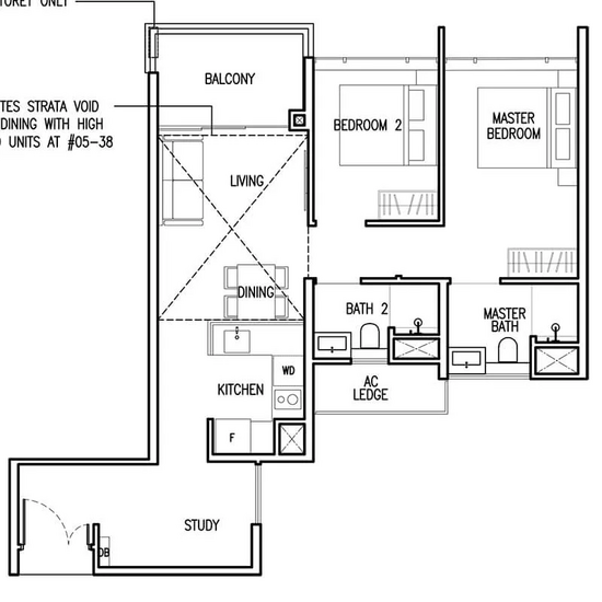 The Commodore - Floor Plan