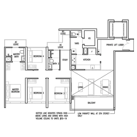 The Commodore - Floor Plan