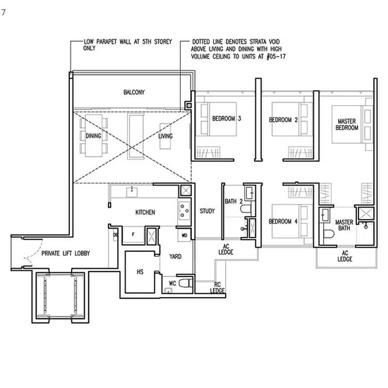 The Commodore - Floor Plan