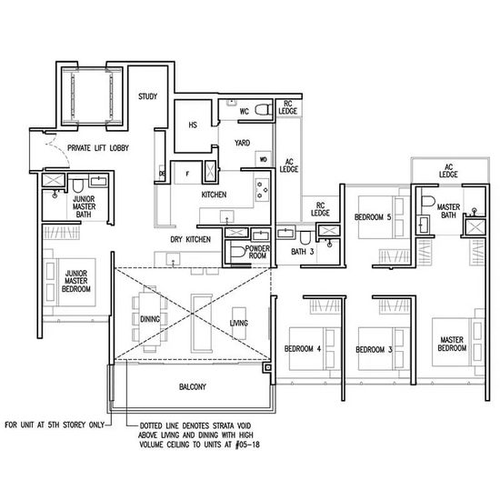 The Commodore - Floor Plan
