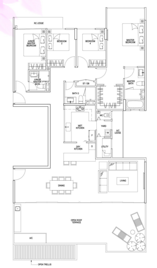 The Rainforest - Floor Plan