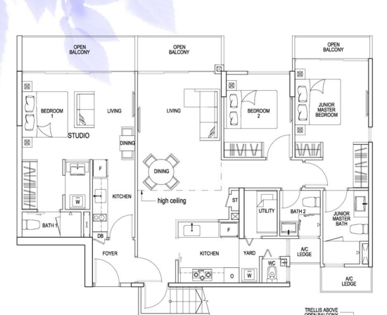 The Rainforest - Floor Plan