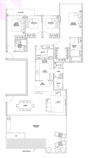 The Rainforest - Floor Plan