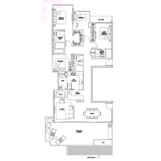 The Rainforest - Floor Plan