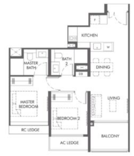 The Hill @ One-North - Floor Plan