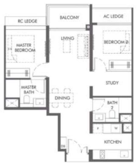 The Hill @ One-North - Floor Plan