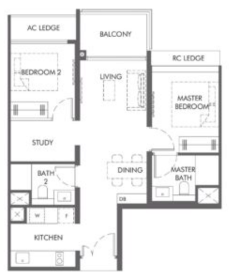 The Hill @ One-North - Floor Plan