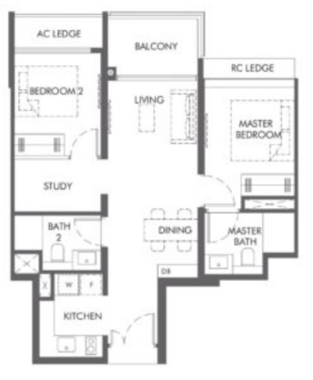The Hill @ One-North - Floor Plan