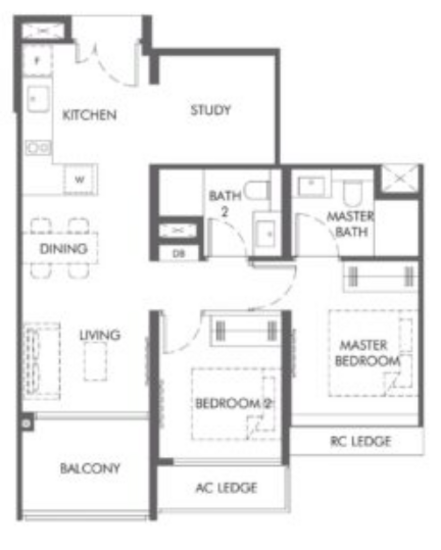 The Hill @ One-North - Floor Plan