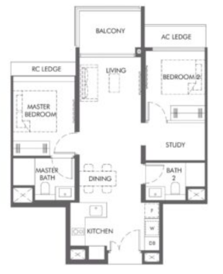 The Hill @ One-North - Floor Plan