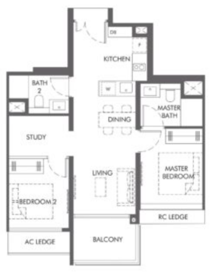 The Hill @ One-North - Floor Plan