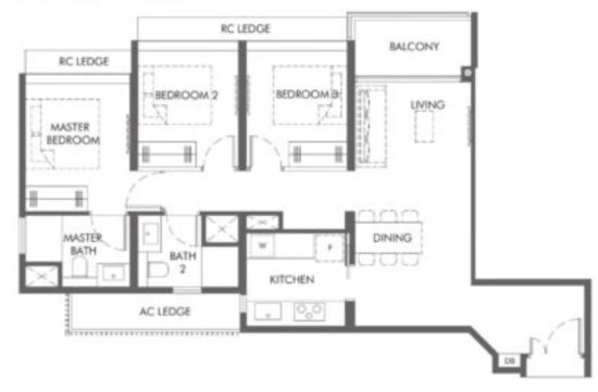 The Hill @ One-North - Floor Plan