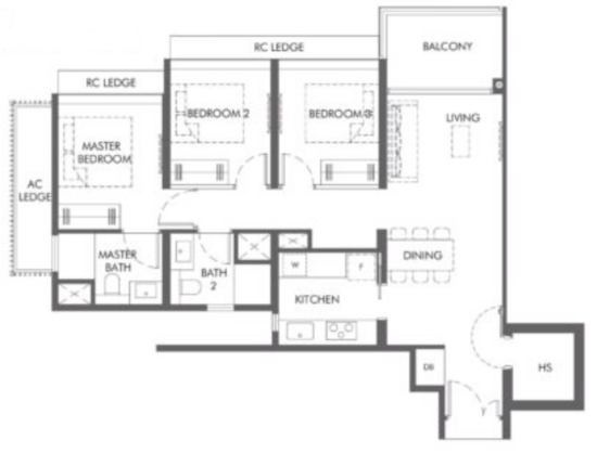 The Hill @ One-North - Floor Plan