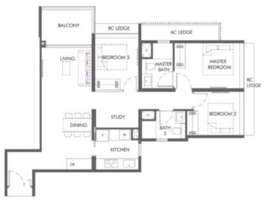 The Hill @ One-North - Floor Plan