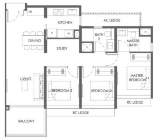 The Hill @ One-North - Floor Plan