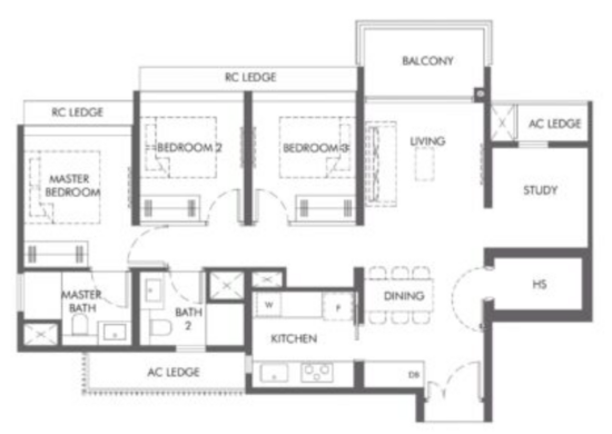 The Hill @ One-North - Floor Plan