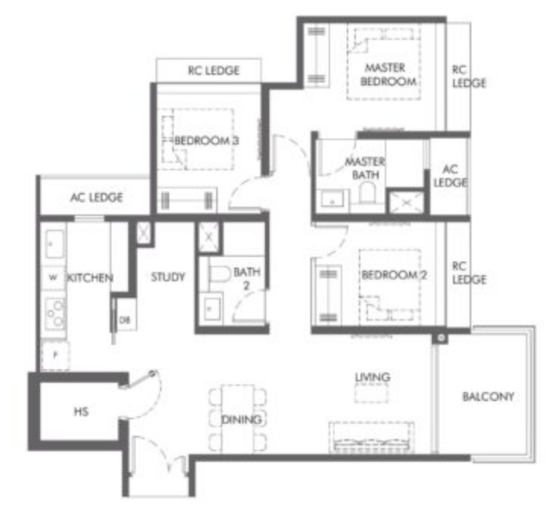 The Hill @ One-North - Floor Plan
