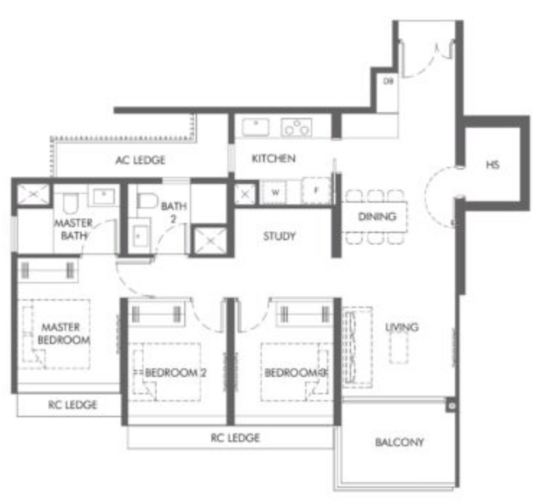 The Hill @ One-North - Floor Plan