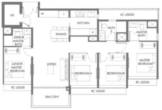 The Hill @ One-North - Floor Plan