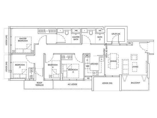 Sanctuary @ Newton - Floor Plan