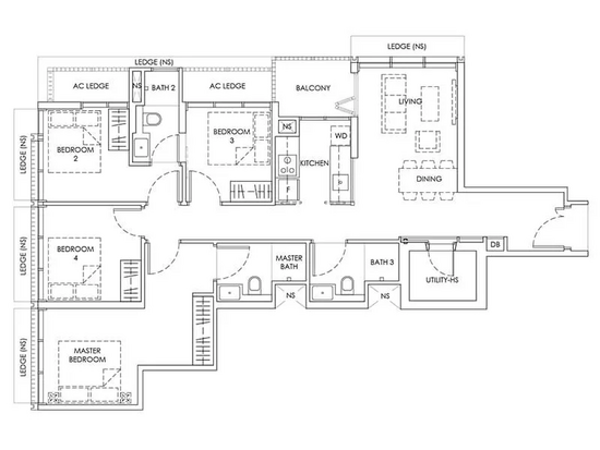 Sanctuary @ Newton - Floor Plan