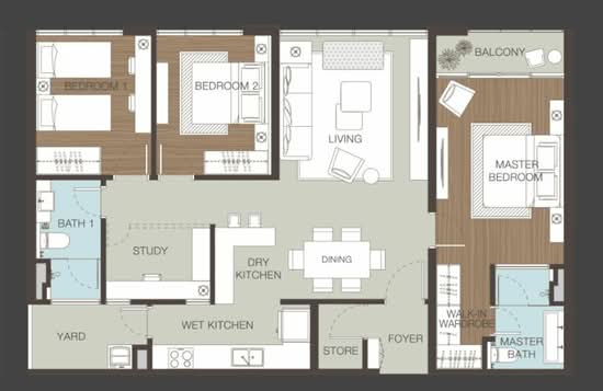 Ativo Suites @ Damansara Avenue - Floor Plan - iProperty.com.my