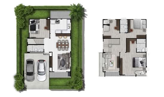 ศุภาลัย ปาล์มวิลล์ ม่อนกระทิง-ลำปาง - Floor Plan