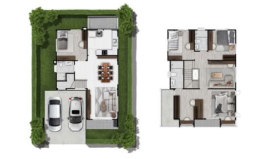 ศุภาลัย ปาล์มวิลล์ ม่อนกระทิง-ลำปาง - Floor Plan