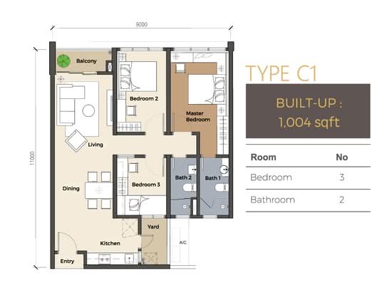 Kuchai East - Floor Plan - iProperty.com.my