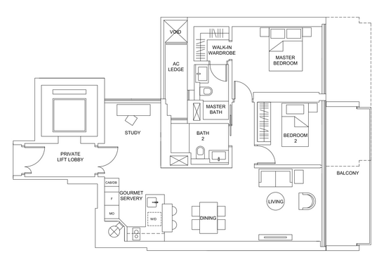 Marina One Residences - Floor Plan